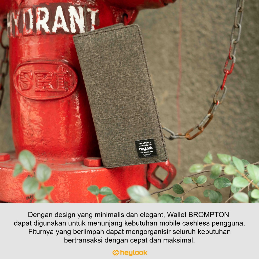 HEYLOOK Project - Dompet Pria Panjang BROMPTON Dompet Denim Panjang Lipat Premium Pria Distro