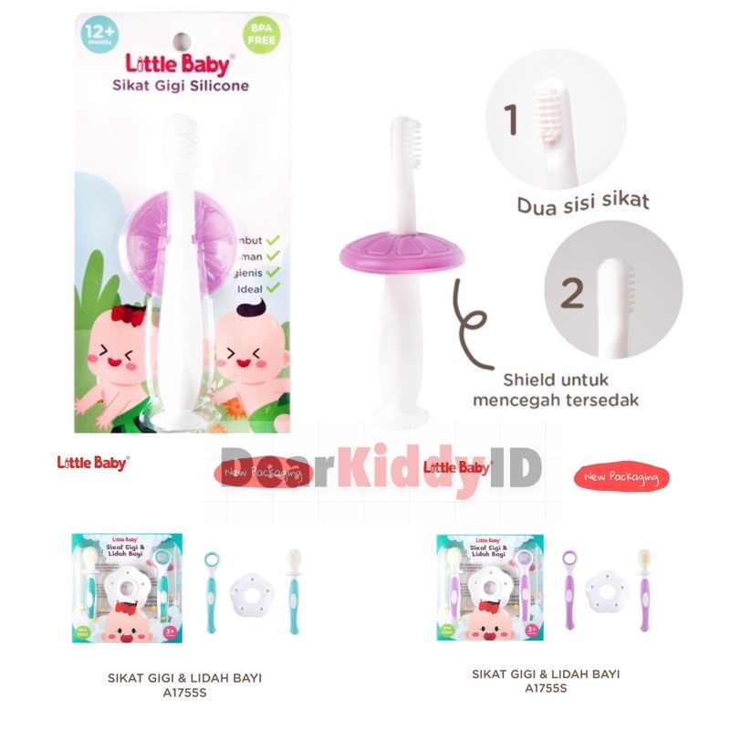 Little Baby Tooth &amp; Tongue Brush / Sikat Gigi &amp; Lidah Bayi Little Baby