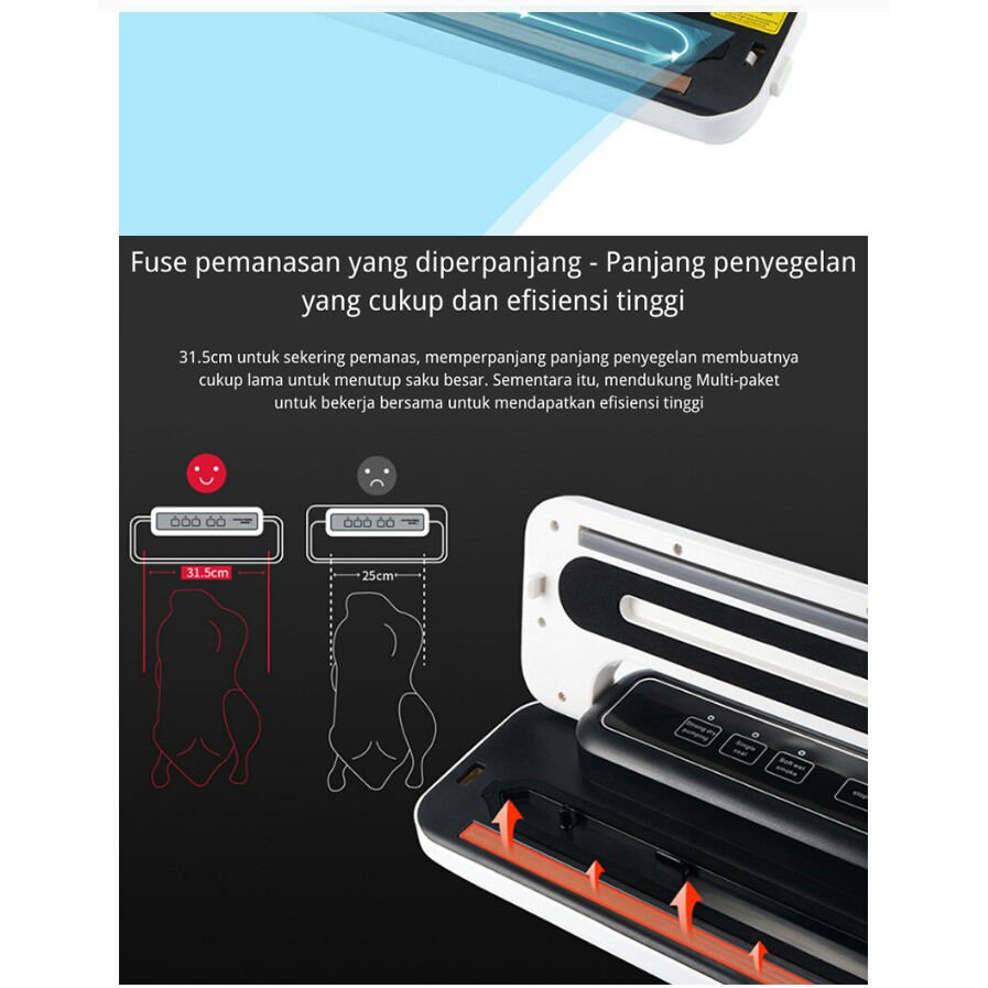 Vacum Sealer Automatic Basah dan Kering 32cm / Automatic Vacuum Sealer Wet &amp; Dry