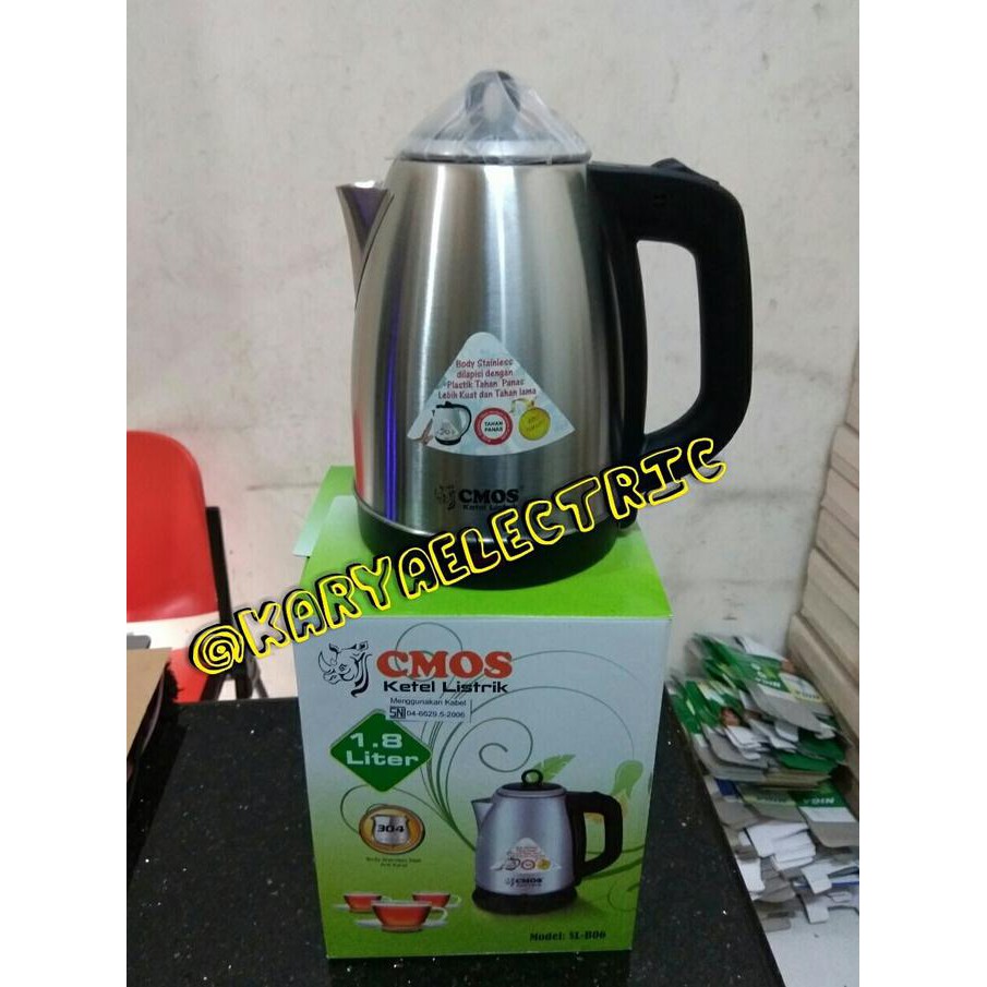 Cmos Kettle / Teko Listrik Otomatis 1,8Liter Sl-B06