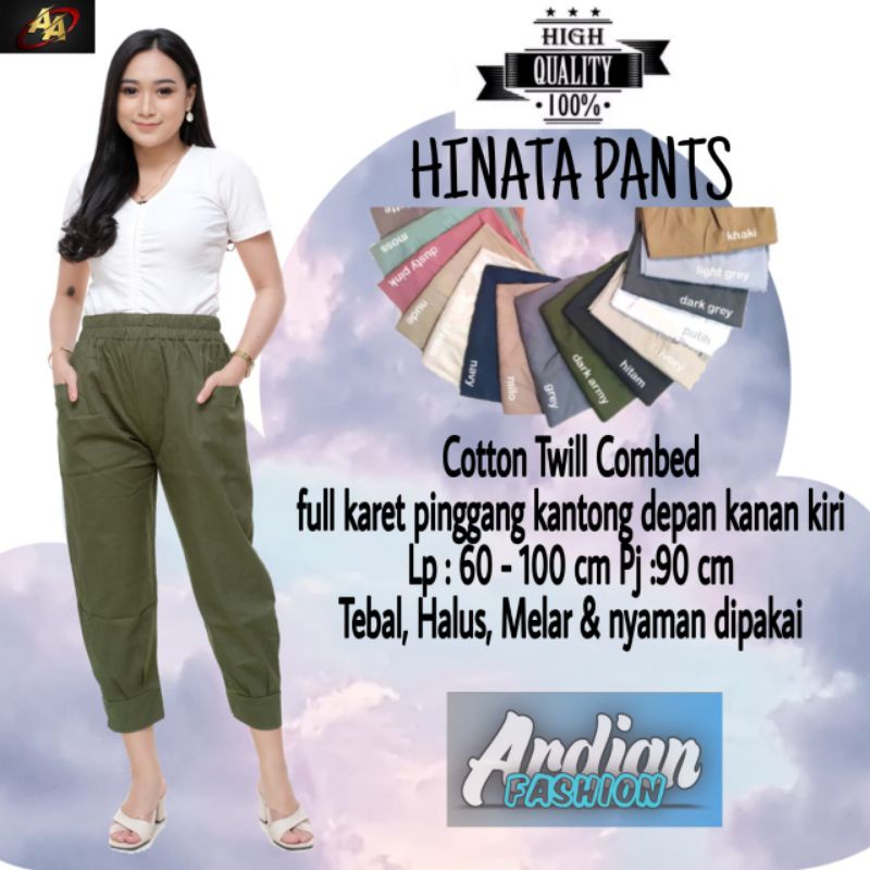 TERLARIS. Hinata Pants / Celana Korean / Gocha Pants / Baggy Pants | BAHAN TWILL COMBED PREMIUM STRE