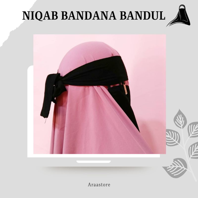 niqab bandana beedoon essm / niqab poni import saudi