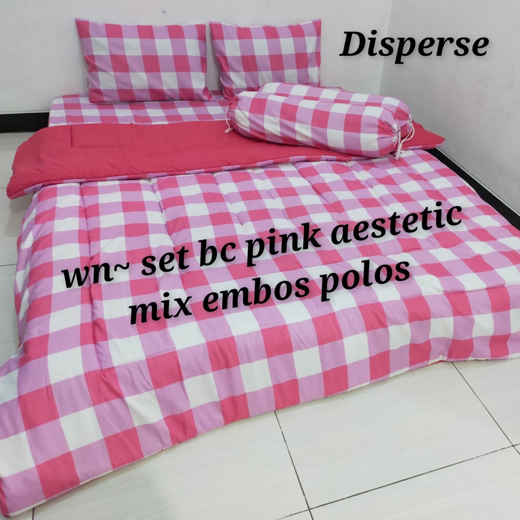 Watygrosir bedcover ala korea aesthetic Sprei set bedcover sprei double size bedcover homemade