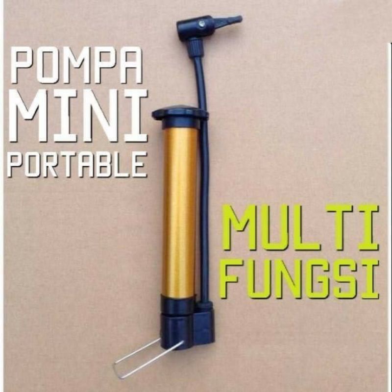 Pompa angin mini portable untuk sepeda bola mainan kolam multiguna