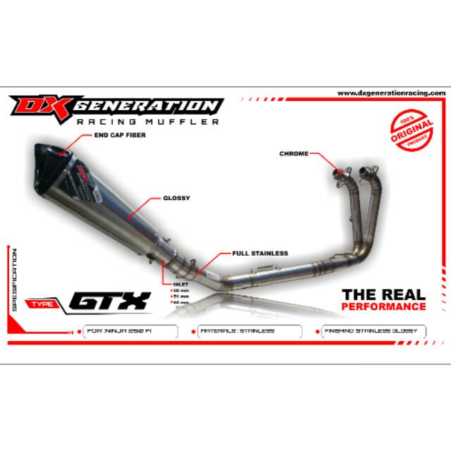 Dx Generation Racing Gtx Series Fullsystem All New Ninja 250 Fi ,Ninja Fi atau Carbu