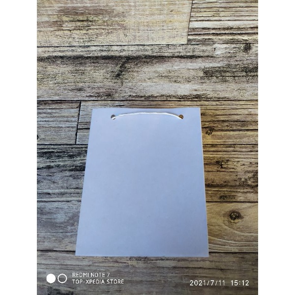 

Ready paperbag kraft putih 135gsm P17xL7xT22 polos
