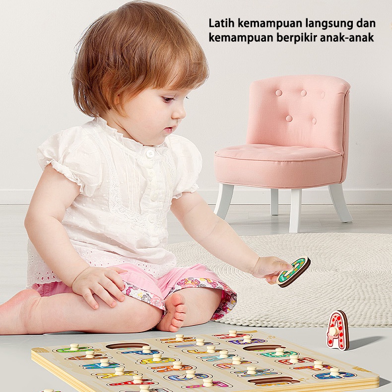 Puzzle kayu mainan edukasi/Teka-teki kayu anak-anak/Mainan edukasi anak 2 tahun/Puzzle anak mainan edukasi (B11)