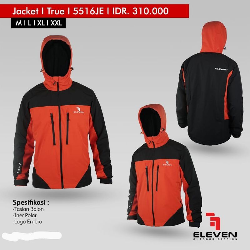 ELEVEN JAKET OUTDOOR - RIDING WINDBREAKER TRUE ELLEVEN