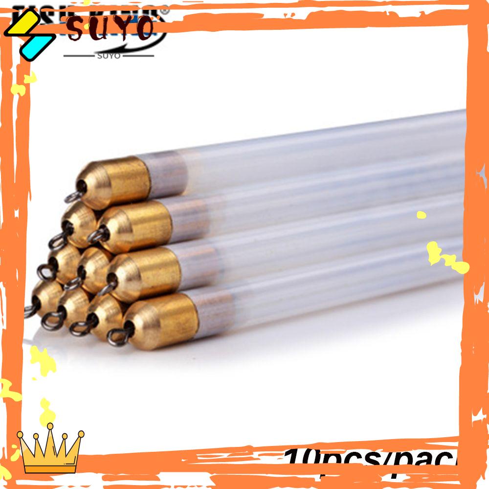 Suyo 10Pcs / Set Waggler Apung Transparan 2.0 / 3.0G Kualitas Tinggi Aksesoris Memancing Outdoor