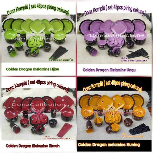Khusus Gojek khusus grabb Set Melamin Set melamine piring melamin murah piring cantik Melamin Murah