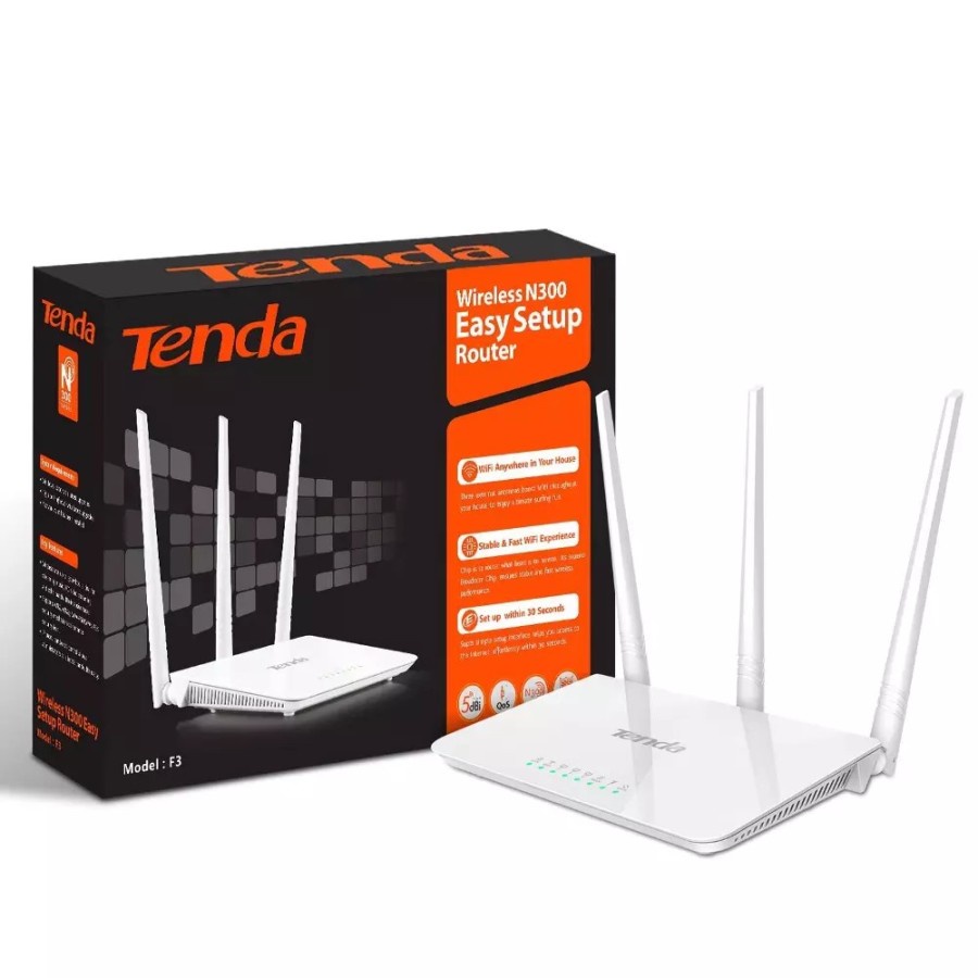 TENDA F3 Router Wireless 300Mbps Hight Power Router