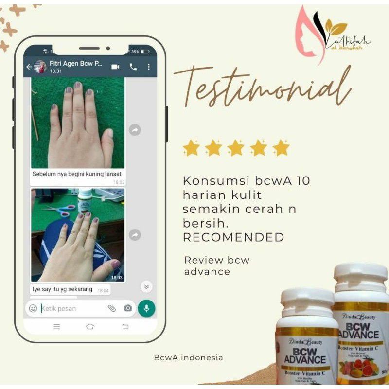 BCW ADVANCE ORI  Booster C Whitening Advance pemutih