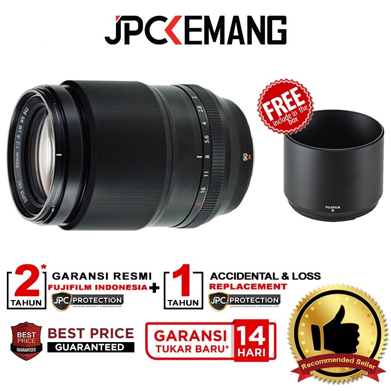 Fujifilm XF 90mm f2 R LM WR Fuji XF90mm f/2 Garansi Resmi