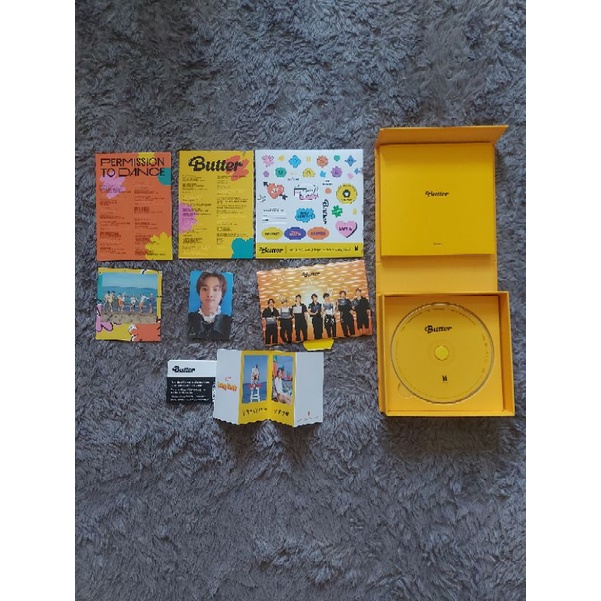UNSEALED BTS ALBUM BUTTER CREAM FULLSET(JIN POUT PC + JK MESSAGE) + POSTER