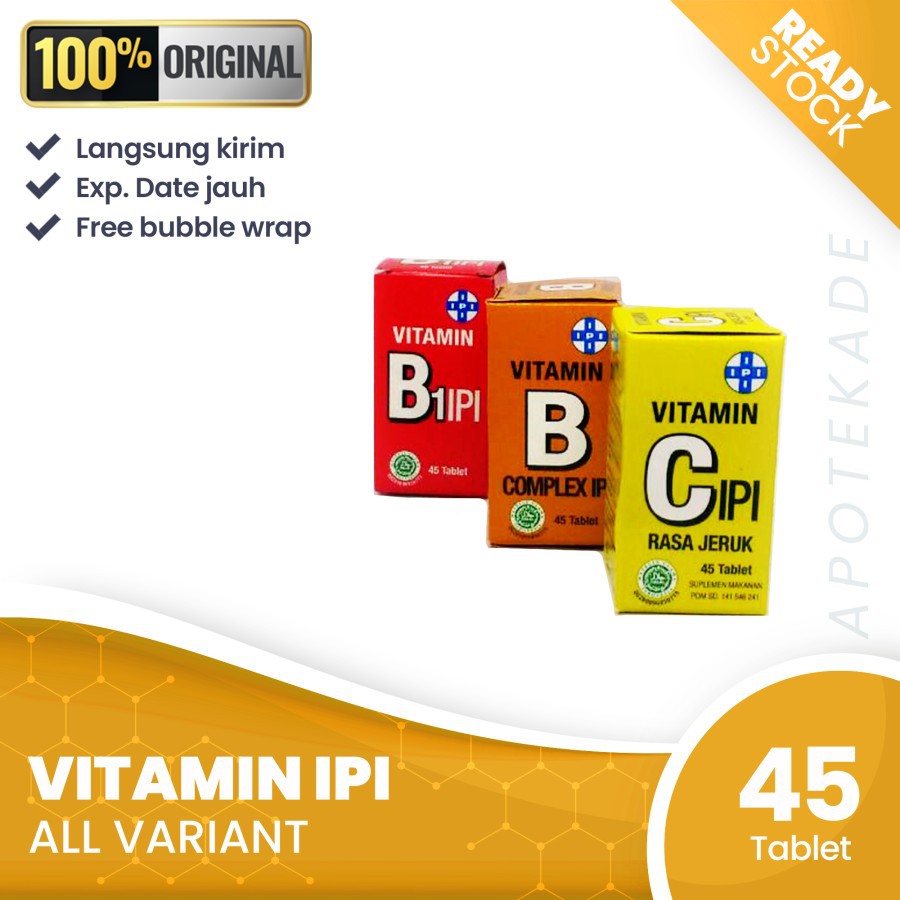 All variants vitamin ipi / Hisap Vitamin IPI A IPI / B1 IPI / B12 IPI / B COMPLEX IPI / C IPI Tablet