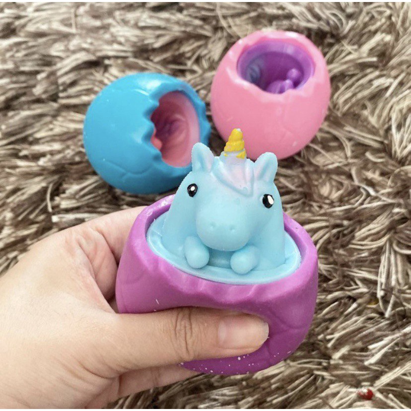 Squishy Unicorn Egg Squeeze Telur Mainan Anak New Shell Tupai Fidget Toys Pop It Squirrel Cheese Rat Kids Toy Stress Relieve