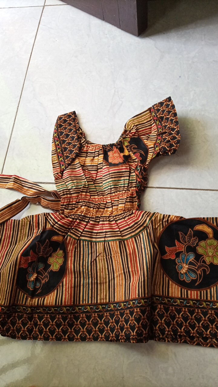 Batik Anak Umur 1=2 Tahun. Bahan Berkualitas.adem ,motifnya Lucu Dan Cantik.(produksi Sendiri)