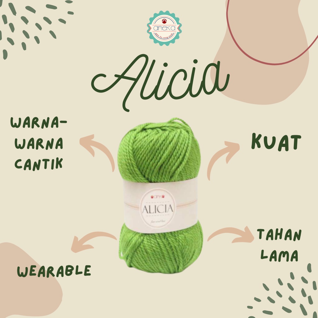 Image of KATALOG - Benang Rajut Wool Alicia Yarn 3 #1