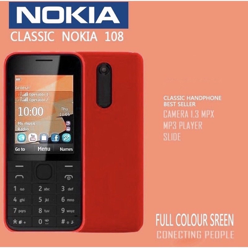 Handphone HP Nokia 108 Jadul Murah