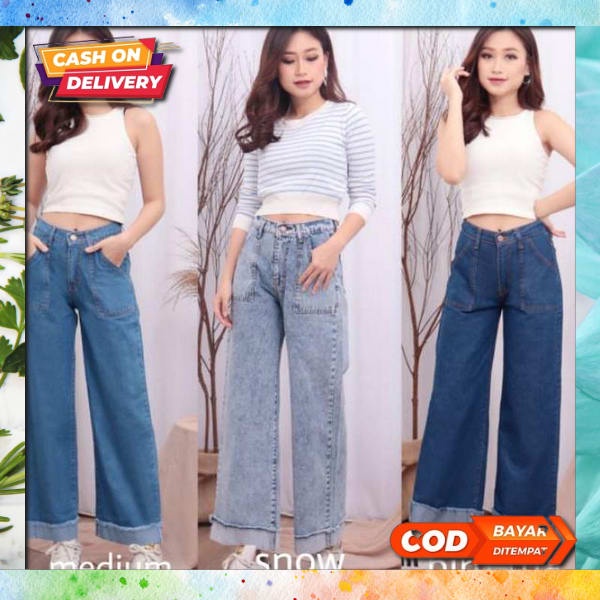 Pants Panjang Remaja Dewasa Clana Bawahan Premium Import Celana Kulot Wanita Clana Cwek Import Kulot