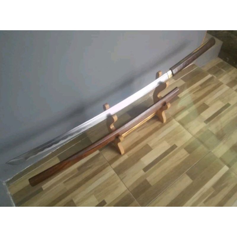 Koleksi Katana Shirasaya Natural Fulltang Custom