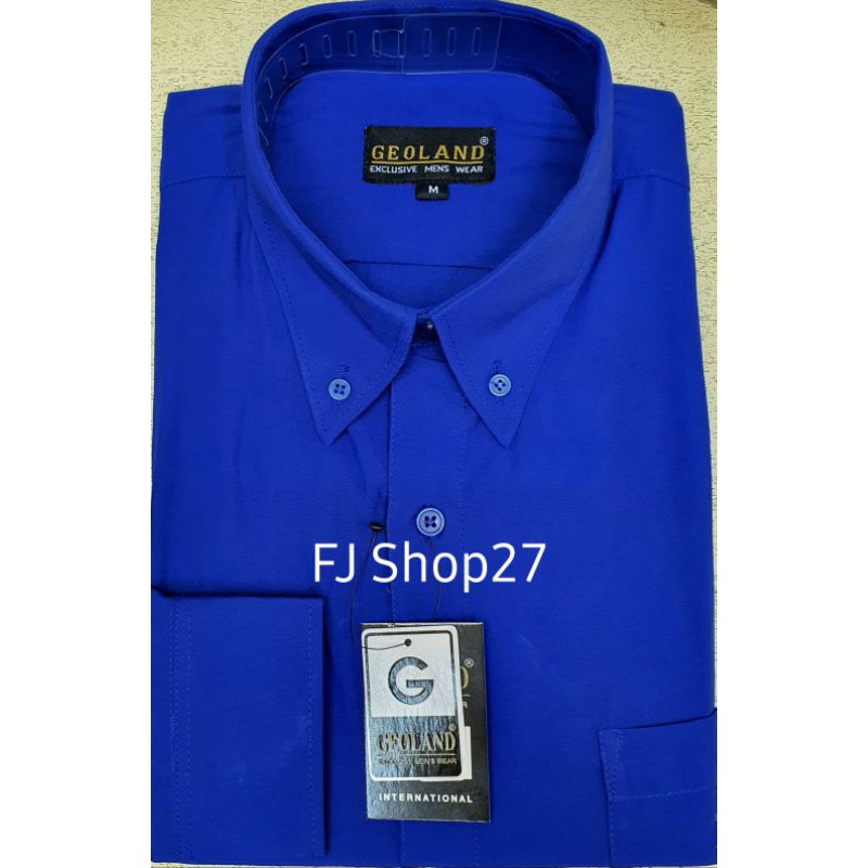 Kemeja Polos Pria Lengan Panjang Formal Reguler Geoland Kemeja Polos Pria Lengan Panjang Formal Reguler Geoland