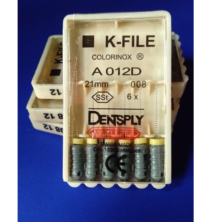 

K file dental denstsply jarum endodontik 21mm 08