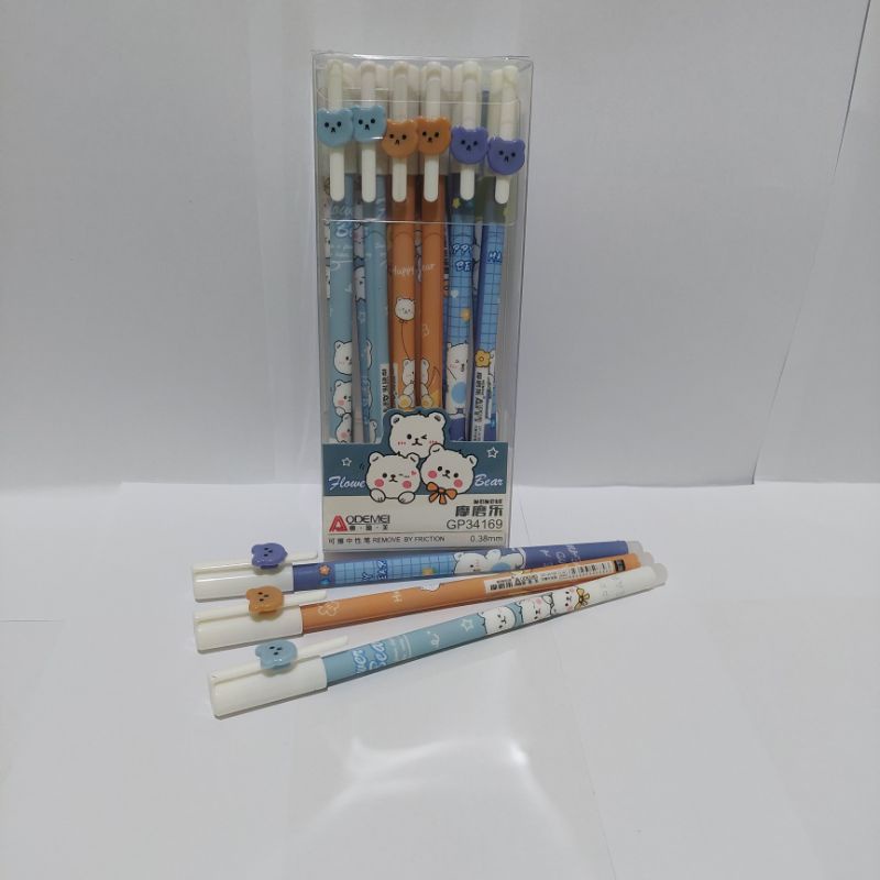 

dNoura SELUSIN ( 12 PCS ) Pulpen Erasable Karakter Murah Aodemei Gel Pen Bisa DiHapus Karakter Lucu Odemei