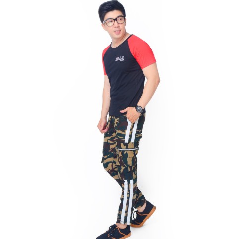 Fifi FASHION Celana Jogger Training Panjang Pria Corak Army - Peter