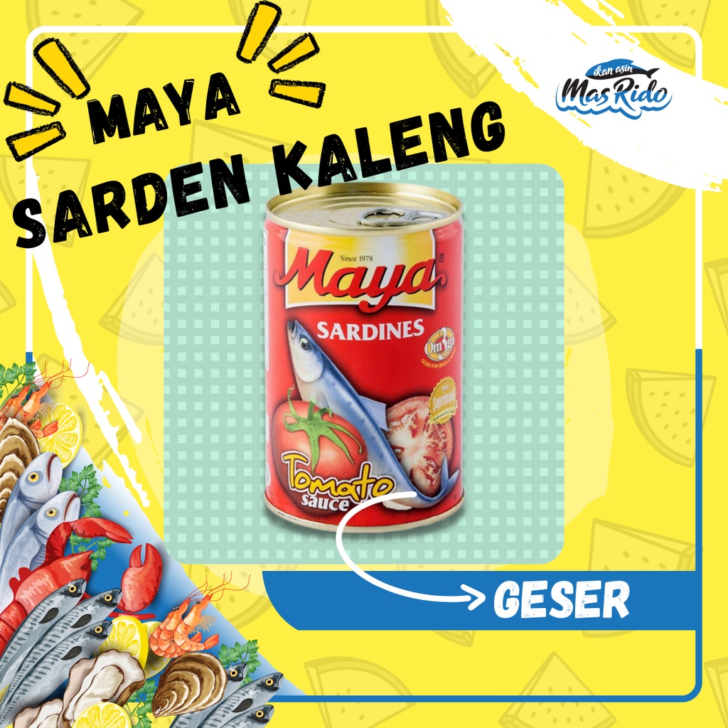 

Sarden Maya Saus Tomat Ikan Sarden Kaleng 155g Termurah