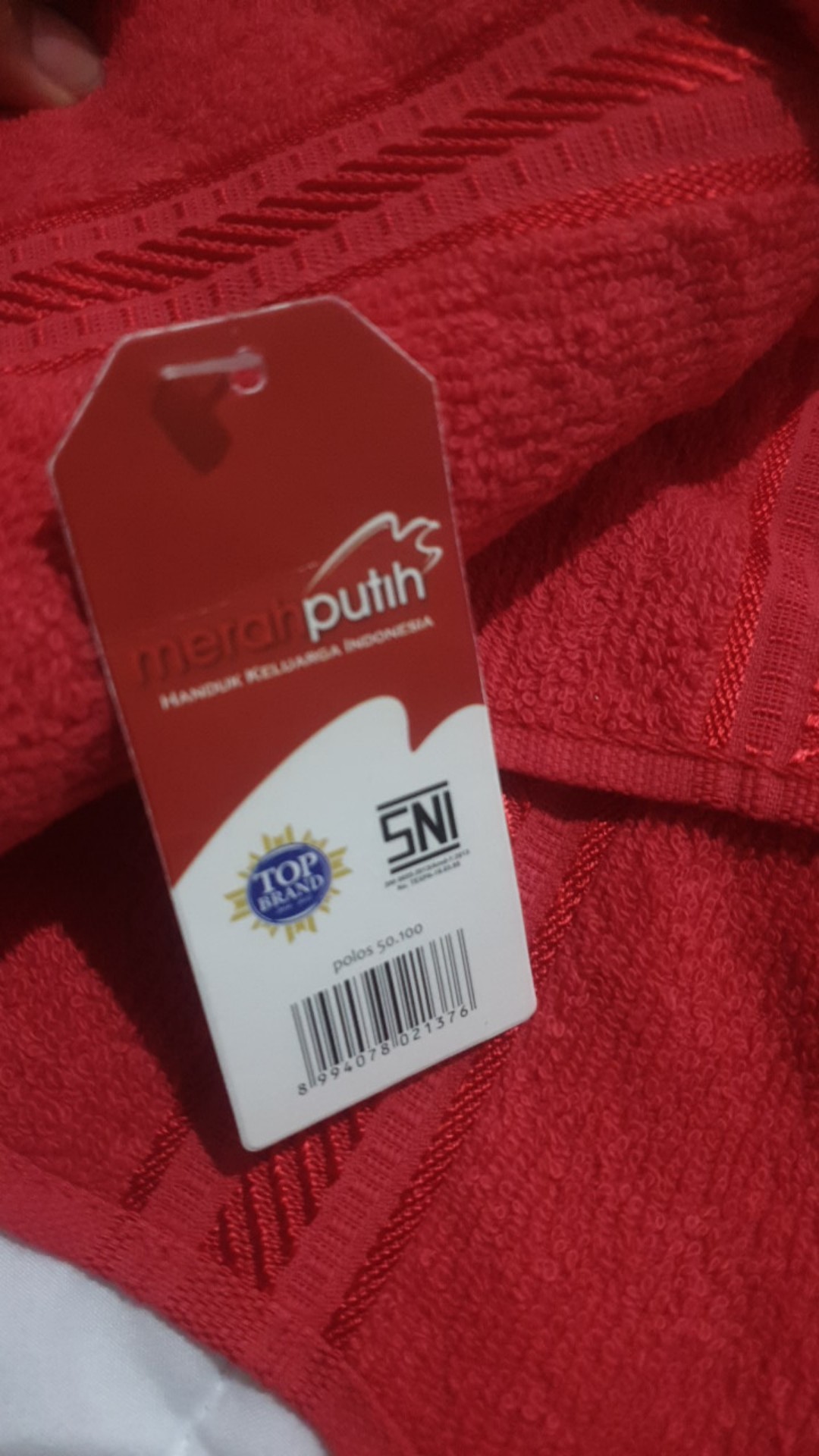 Handuk Merah Putih Tanggung 100 X 50 | Handuk Mandi | Handuk Merah Putih