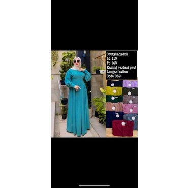 GAMIS LESTY VIRAL BAHAN CRUTY PREMIUM GAMIS MEWAH DRES PESTA BY FRILA