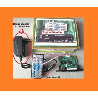 MODUL KIT 12V RAYDEN USB DIGITAL AUDIO VIDEO PLAYER MP3, MP4, MP5, FM Termurah