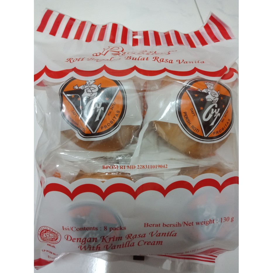 

Roti Bagelen Manis Rasa Vanila Probitas 130 gr