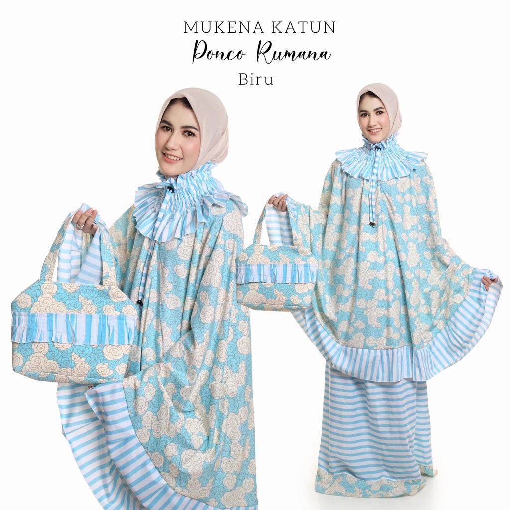 Mukena Dewasa Katun Ponco Rumana