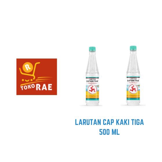 Larutan Botol Cap Kaki Tiga 500ML 1 Dus 24 Botol