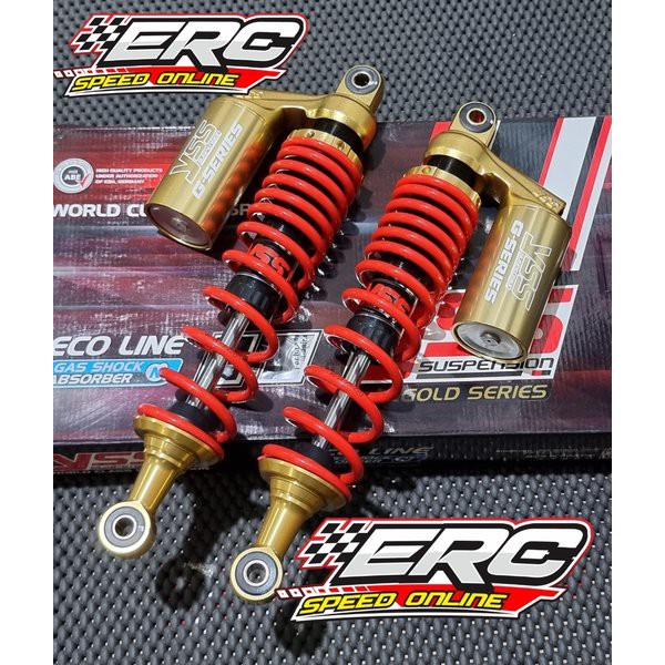 SHOCK YSS G SERIES GOLD 340 MM MERAH RX KING - SUPRA - TIGER
