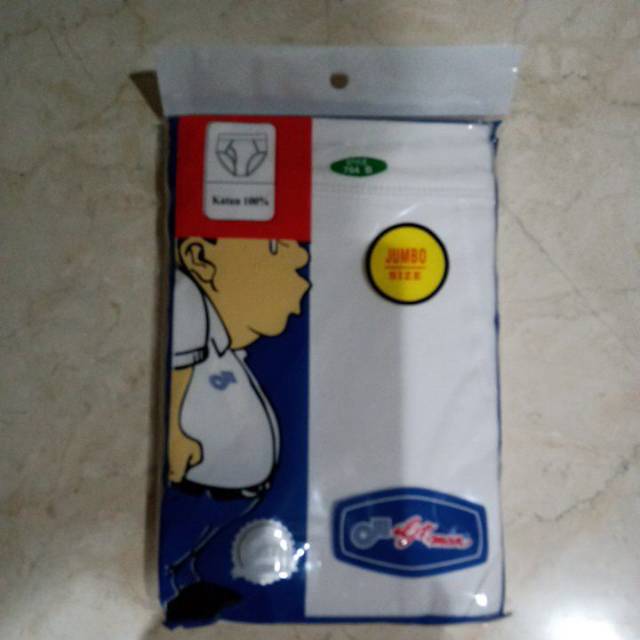 GT Man Jumbo putih celana dalam pria 704 B