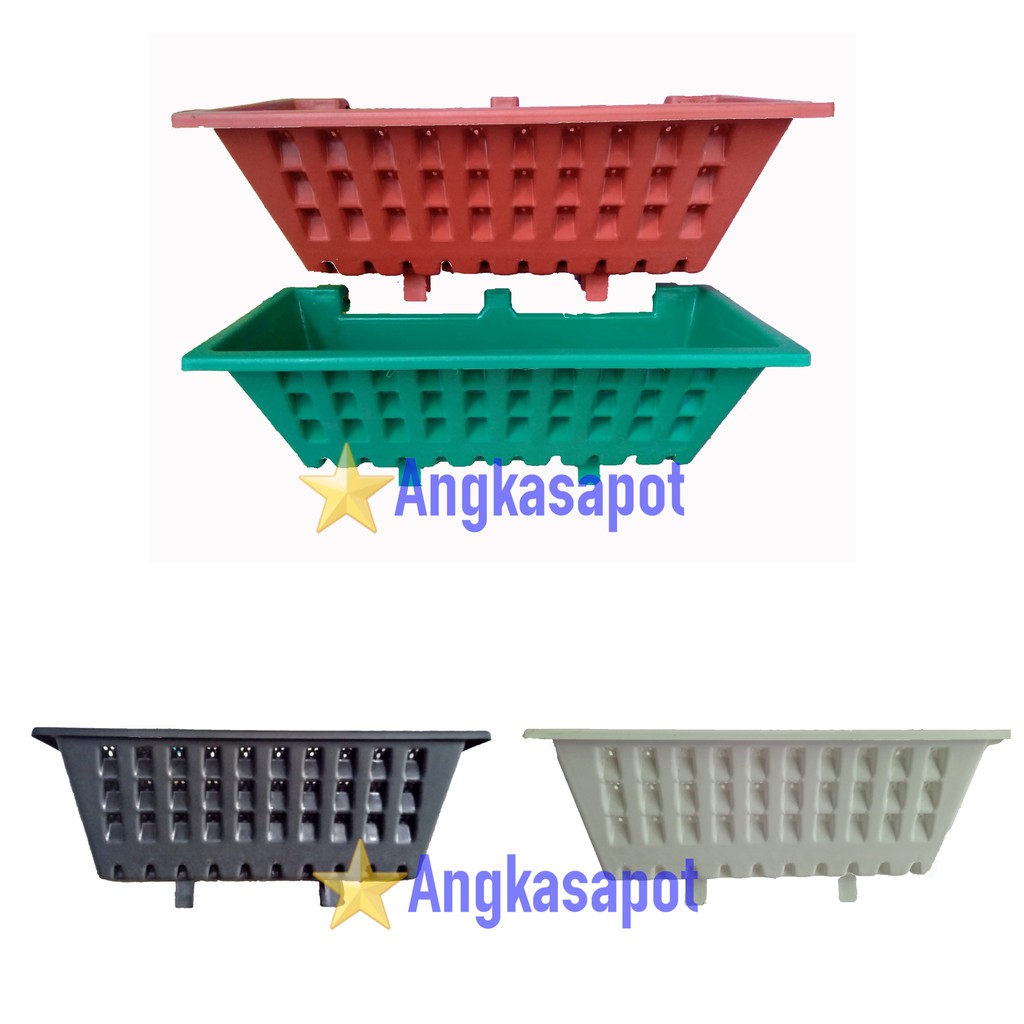 Pot Dinding Tempel Bunga Tanaman Argo 04 Panjang 34 cm