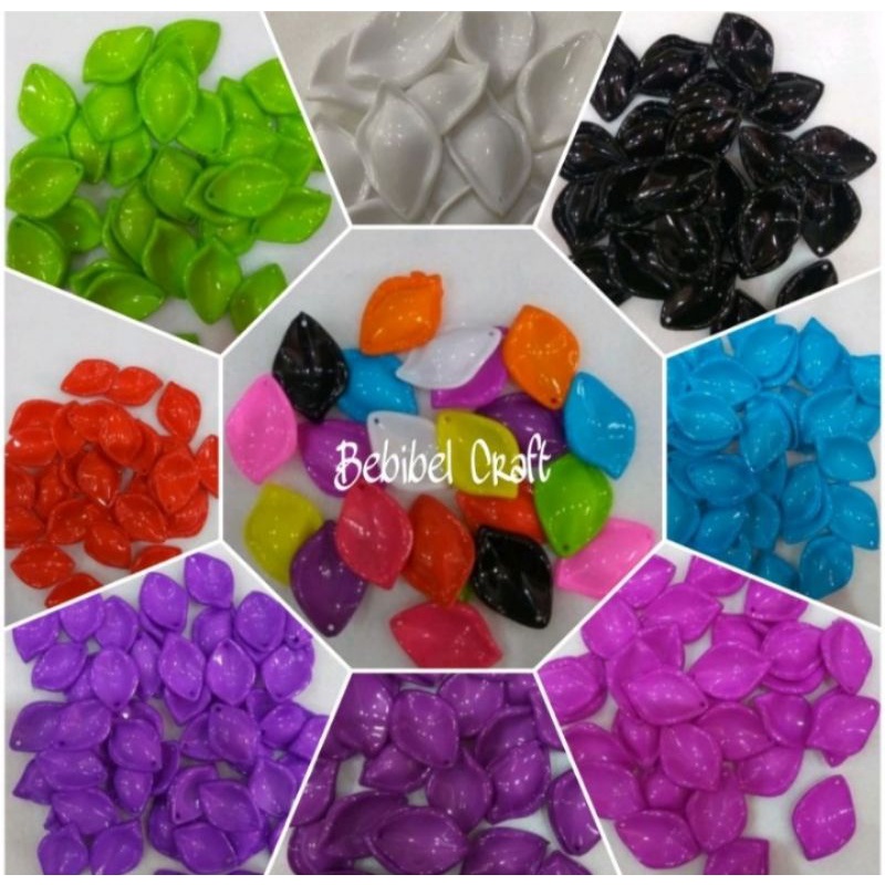1/2 Pon (225 gr) Kelopak sekop sedang melamin bahan bunga akrilik