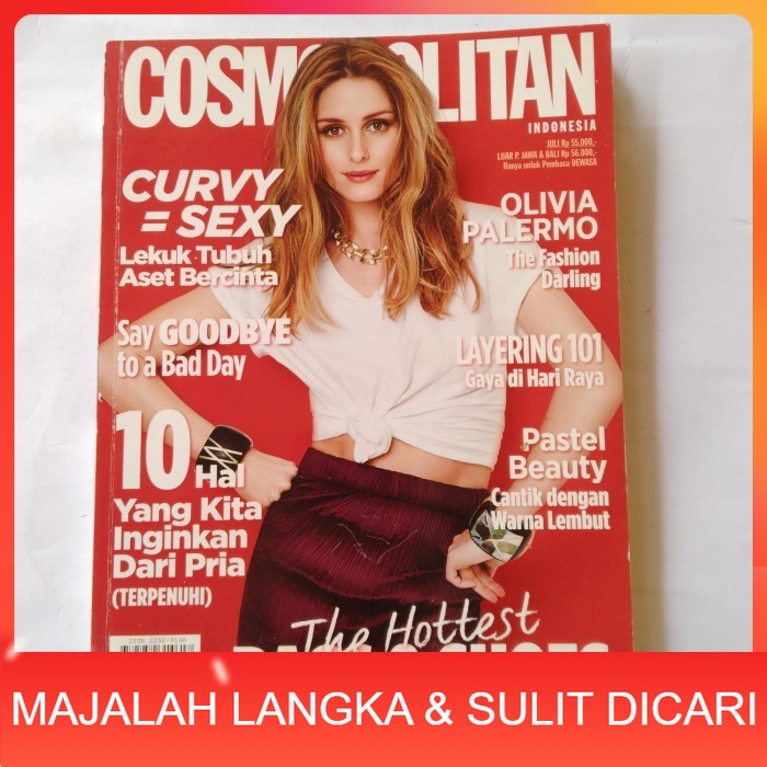 Majalah COSMOPOLITAN Jul 2015 Cover OLIVIA PALERMO Langka