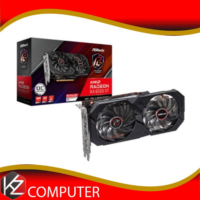 Asrock Radeon RX 6500 XT Phantom Gaming D 4GB OC Garansi Resmi