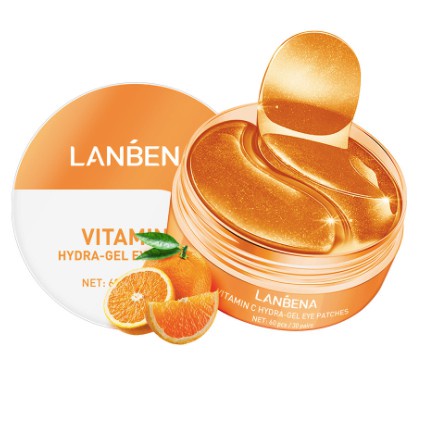 LANBENA Vitamin C Eye Mask Masker Mata Melembabkan Kosmetik Murah Whitening Anti Aging Wrinkles Remove Dark Circle Eye