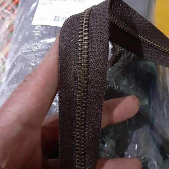 ] Resleting Besi Metal Bakar YKK Nomor 5 100 Yard 1 Roll RGMKB 2 arah