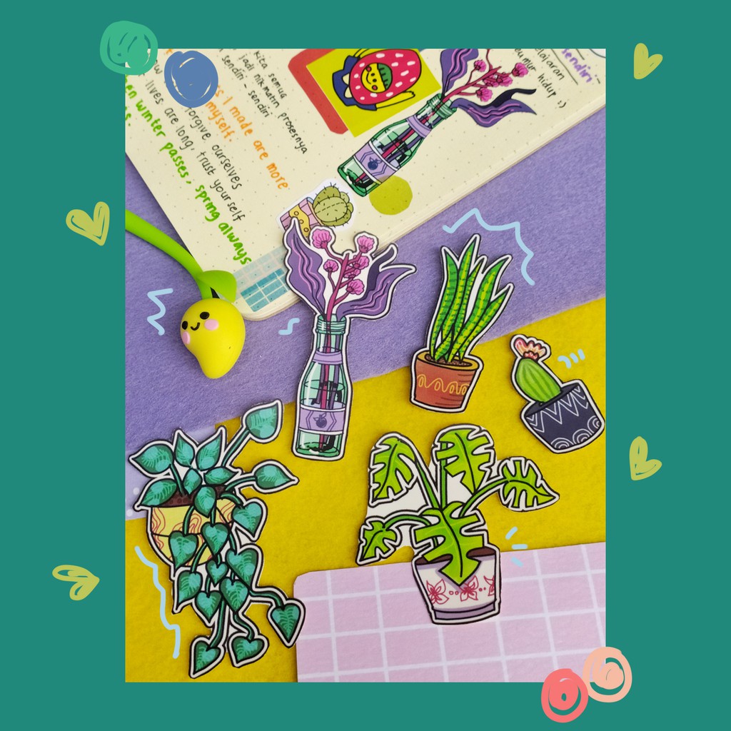 

Sparkledmelo Stickersheet: Plant me! (Stiker Jurnal, Stiker Laptop,dll)