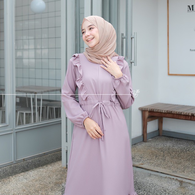 Koyu Hijab L.Zara Cela Dress