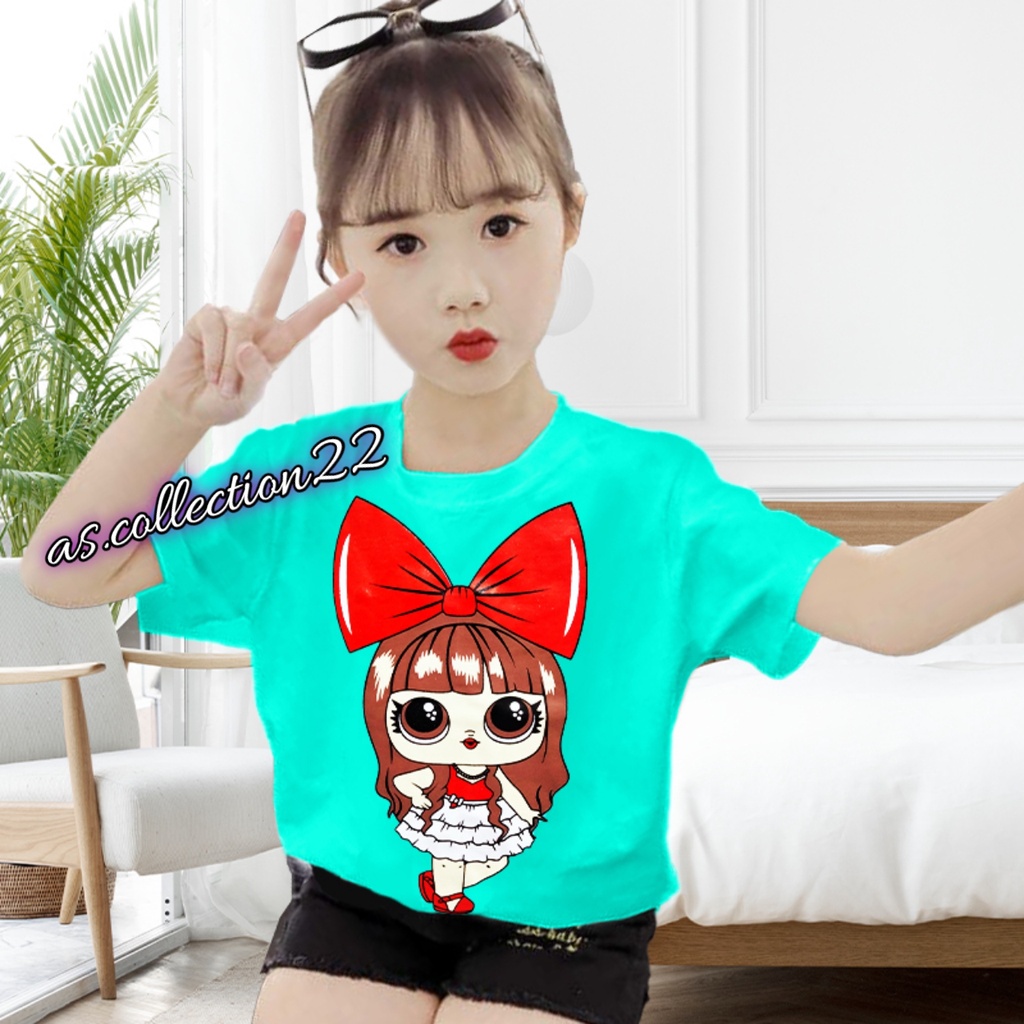 KAOS ANAK PEREMPUAN LOL CANTIK//USIA 1-10 TAHUN