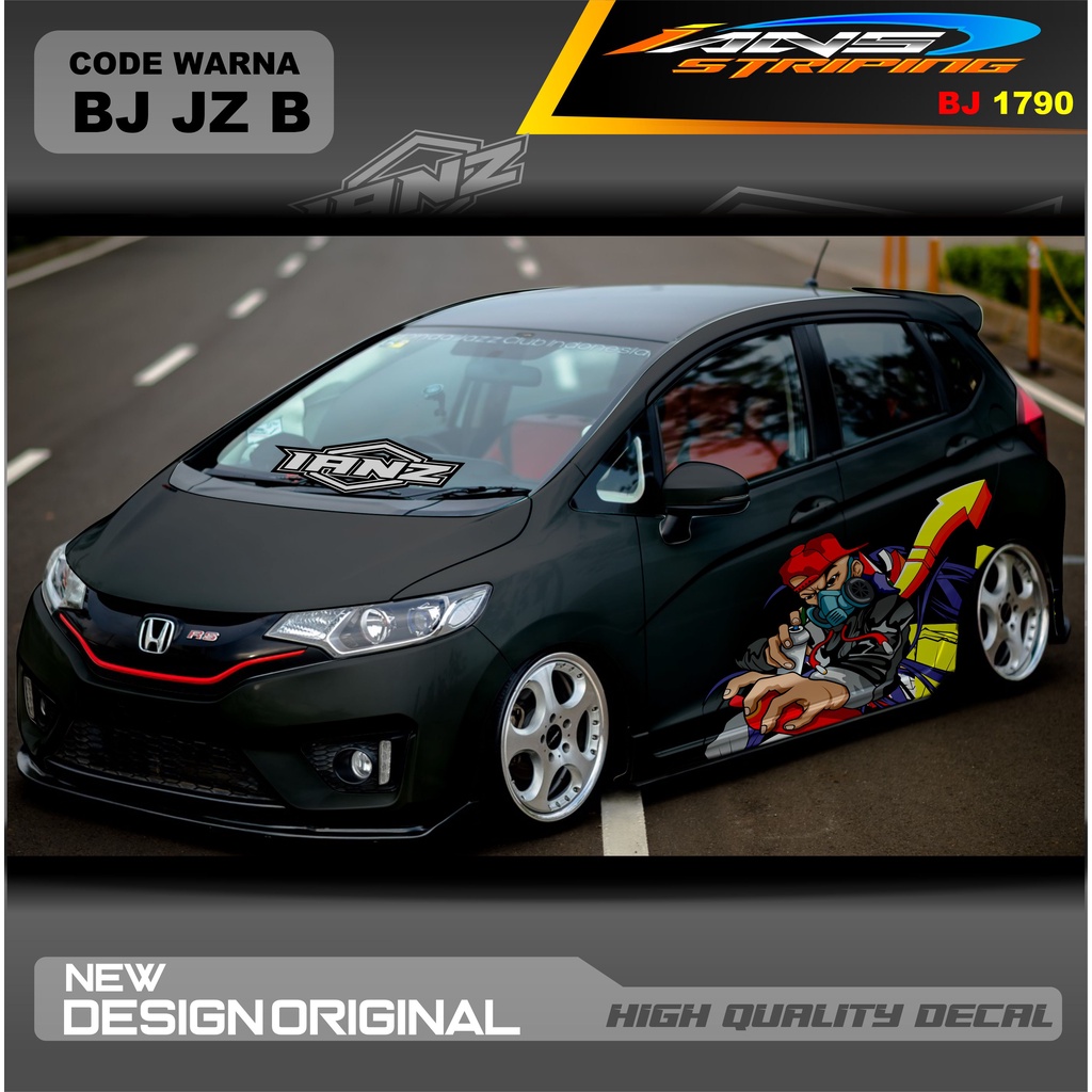 VARIASI STICKER MOBIL HONDA JAZZ MOBIL AGYA AYLA AVANZA DLL / STIKER VARIASI MOBIL / DECAL STIKER MOBIL