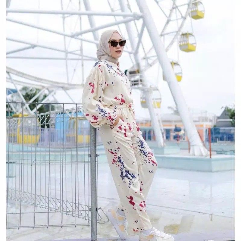 lavie one set/ baju setelan wanita kekinian/ baju wanita kekinian/ setelan wanita kekinian
