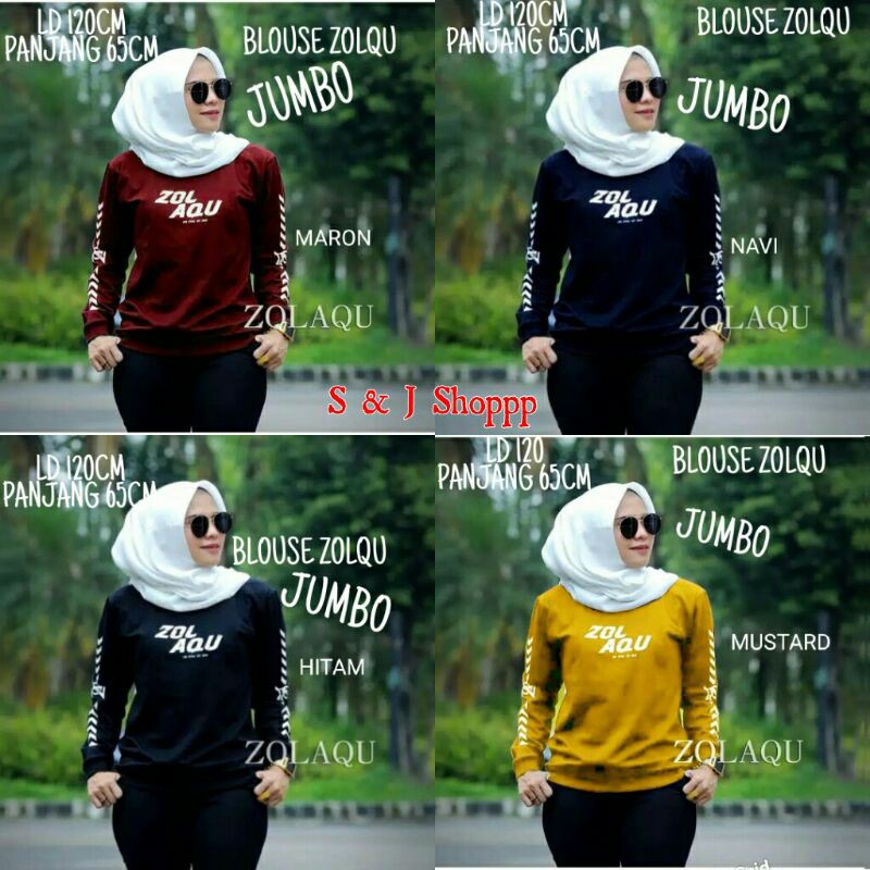 BLOUSE ZOLQU JUMBO/BLOUSE WANITA MUSLIM JUMBO/BLOUSE JUMBO